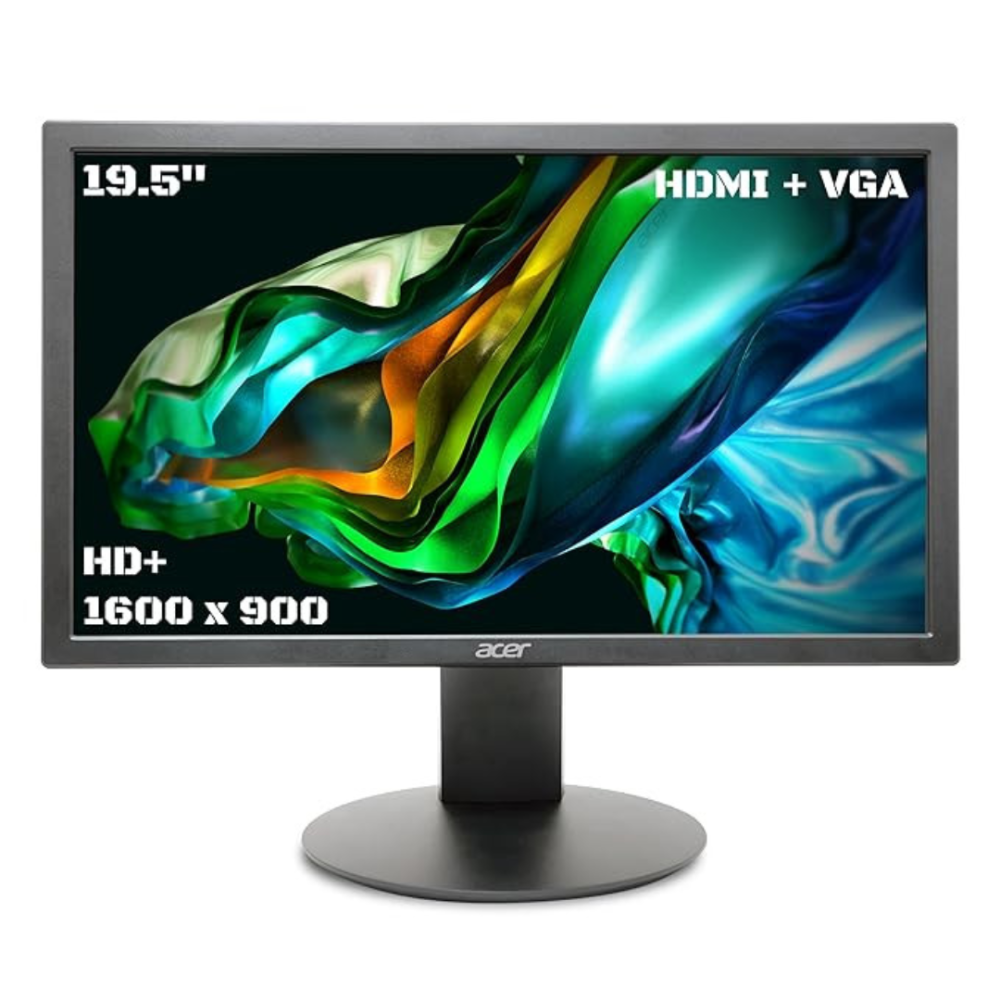 Acer 18.5 Inch Hd Led Backlit LCD Monitor with Vga and Hdmi Port