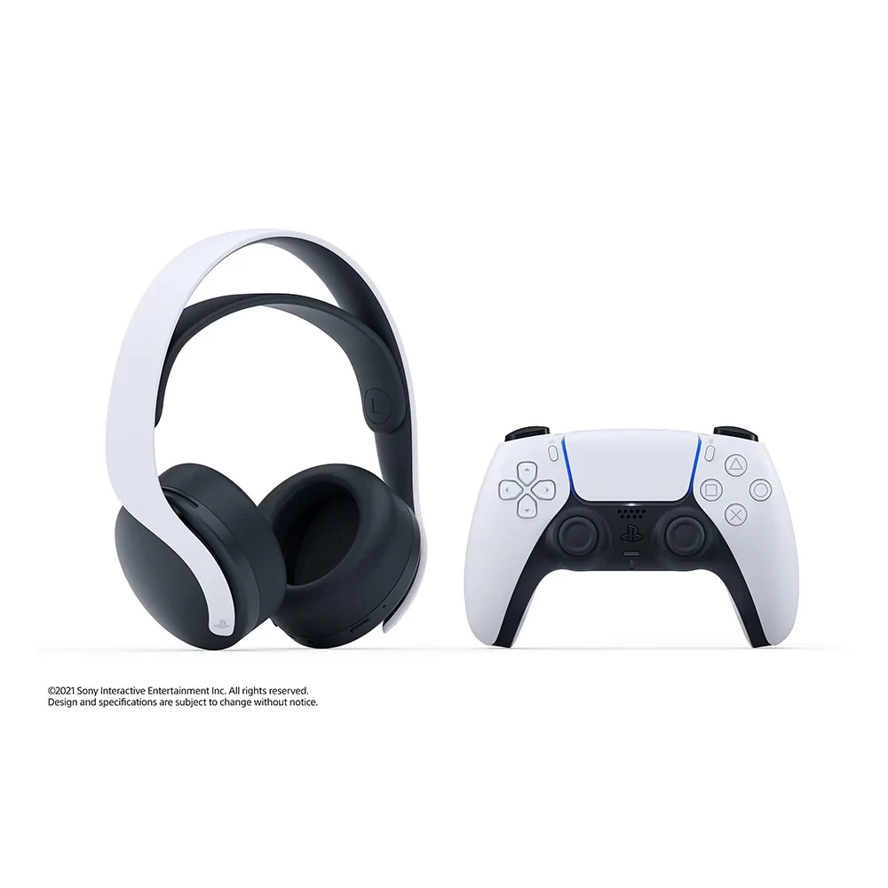 PULSE 3D™ Wireless Gaming Over Ear Headset (PlayStation®5, White) | Dual Noise-Cancellation Mic, USB Type-C Charging, 12H Battery, 3.5mm Jack