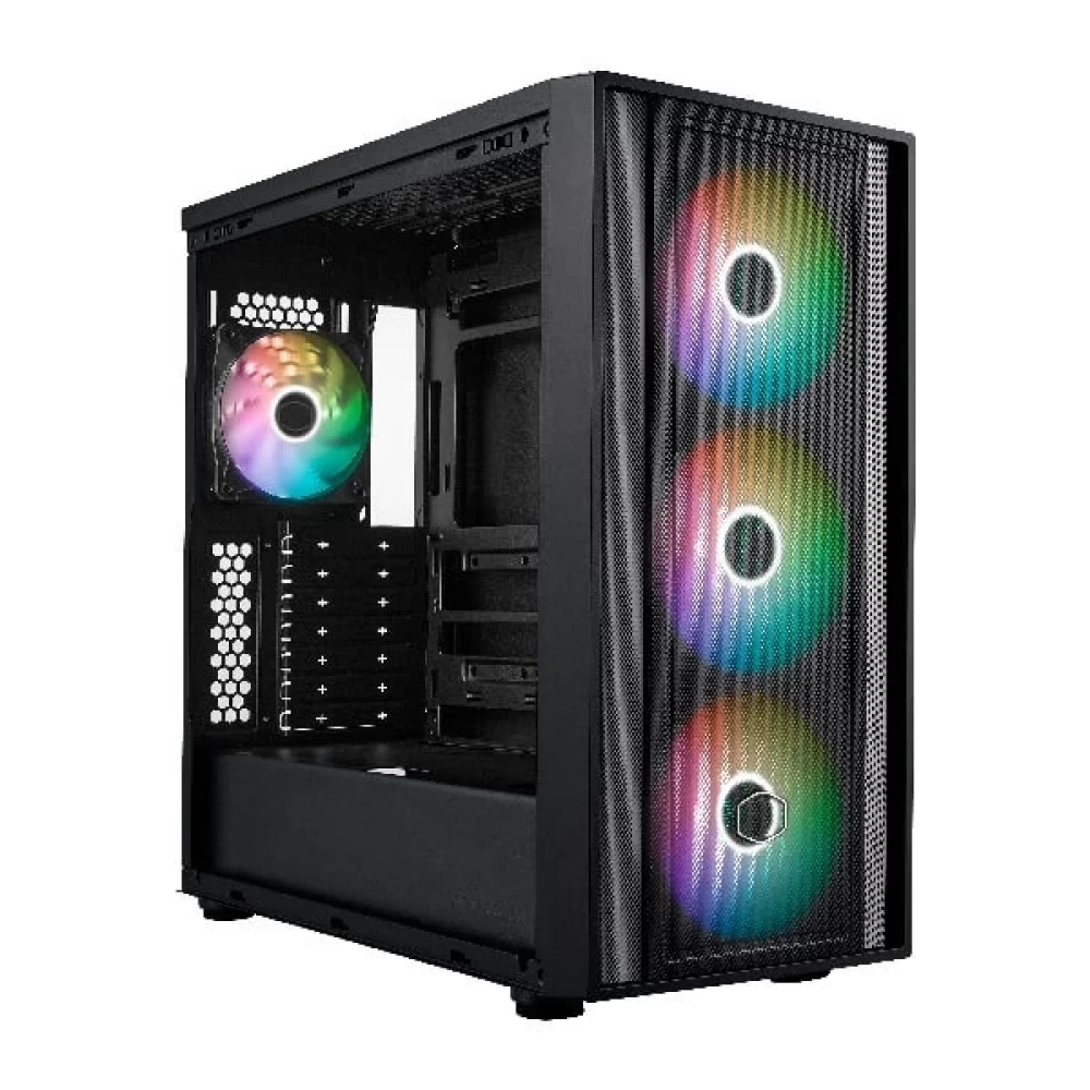 Cooler Master MasterBox 600 ARGB (E-ATX) Mid Tower Cabinet (Black)